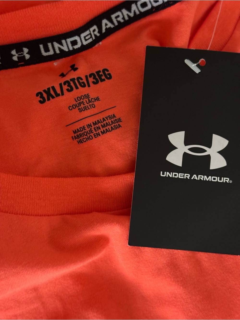 Under Armour Men’s Loose Fit Crew Shirt - Bright Orange